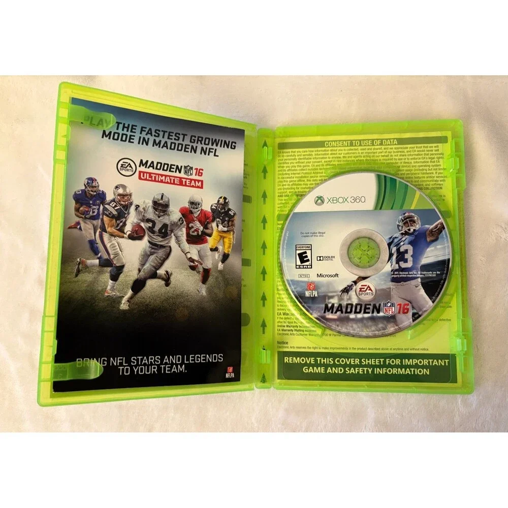 Microsoft XBox 360 MADDEN NFL 16 Video Game